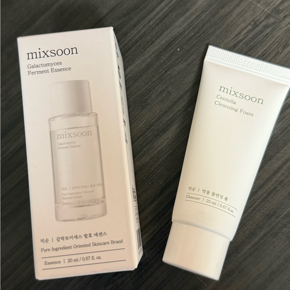 NWT Mixsoon Trail Size Cleansing Foam & Essence